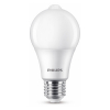 Philips LED lamp | Dag/Nacht Bewegingssensor | E27 | Peer | Mat | 2700K | 8W (60W)