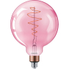 Signify Philips LED lamp | Deco | E27 | Globe G200 | Roze | 1800K | Dimbaar | 4.5W (25W)  LPH02244