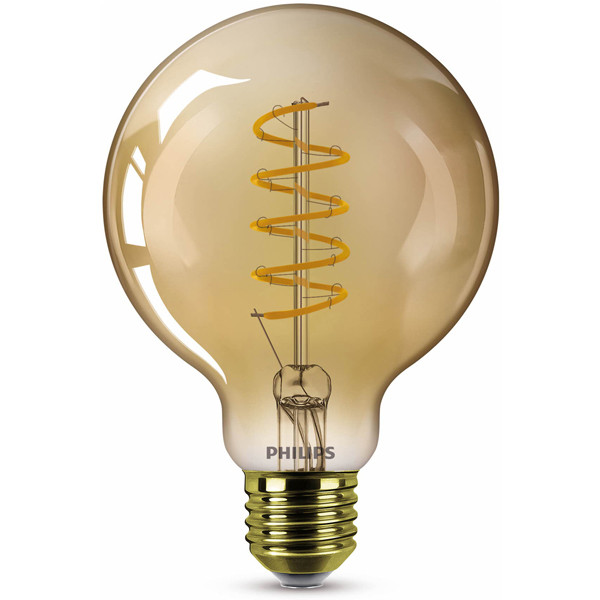 Literatuur waarheid Grondig Philips LED lamp | Vintage | E27 | Globe | Goud | 1800K 4W (25W) Signify  123led.nl