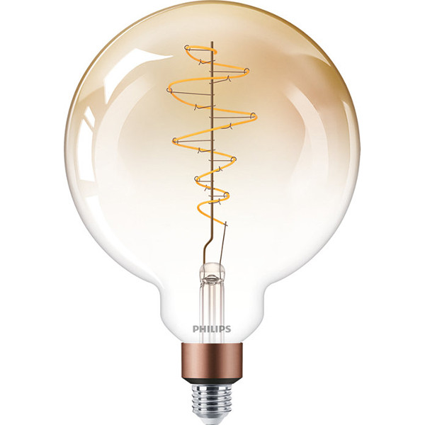 Aan het liegen Corroderen groei Philips LED lamp | Vintage | E27 | Globe G200 | Goud | 1800K Dimbaar 4.5W  (28W) Signify 123led.nl