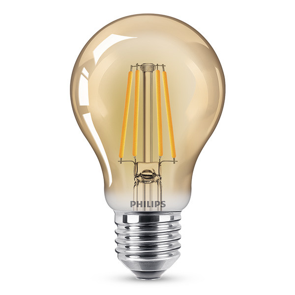 Wolf in schaapskleren sieraden Eekhoorn Philips LED lamp | Vintage | E27 | Peer | Goud | 2500K 4W (35W) Signify  123led.nl