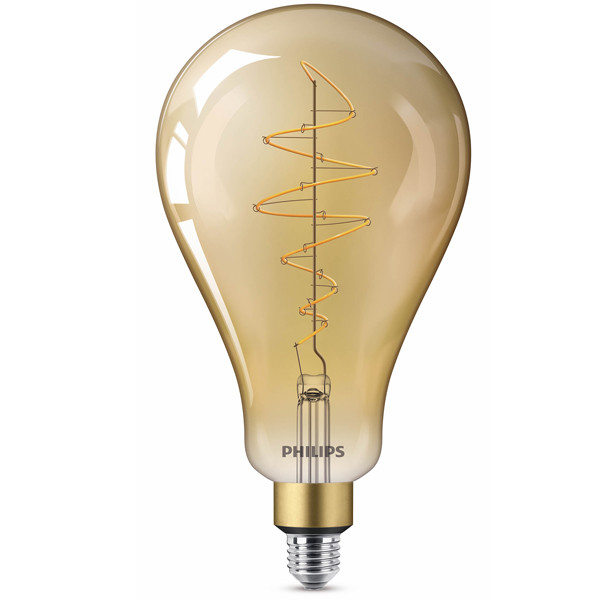 Dankbaar bal Haiku Philips LED lamp | Vintage | E27 | Peer A160 | Goud | 1800K Dimbaar 7W  (40W) Signify 123led.nl