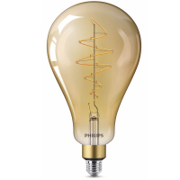 Signify Philips LED lamp | Vintage | E27 | Peer A160 | Goud | 1800K | Dimbaar | 7W (40W)  LPH02649