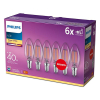 Signify Philips LED lamp E14 | Kaars B35 | Filament | 2700K | 4.3W (40W) 6 stuks  LPH03079