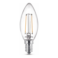 Signify Philips LED lamp E14 | Kaars B35 | Filament | Helder | 2700K | 1.4W (15W)  LPH02423