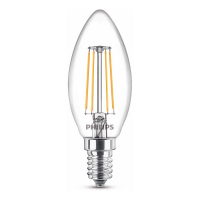 Signify Philips LED lamp E14 | Kaars B35 | Filament | Helder | 2700K | 4.3W (40W)  LPH02437