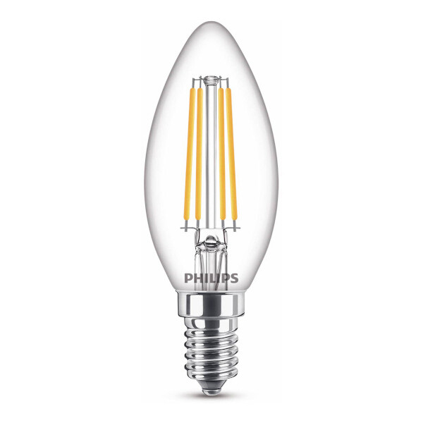 Signify Philips LED lamp E14 | Kaars B35 | Filament | Helder | 2700K | 6.5W (60W)  LPH02439 - 1