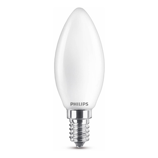 haakje Anders voorspelling Philips LED lamp E14 | Kaars B35 | Mat | 2700K | 2.2W (25W) Signify  123led.nl