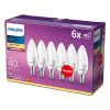 Philips LED lamp E14 | Kaars B35 | Mat | 2700K | 5.5W (40W) 6 stuks