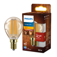 Signify Philips LED lamp E14 | Kogel P45 | Filament | Goud | 1800K | 6W (40W)  LPH03324