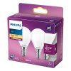 Philips LED lamp E14 | Kogel P45 | Mat | 2700K | 4.3W (40W) 2 stuks