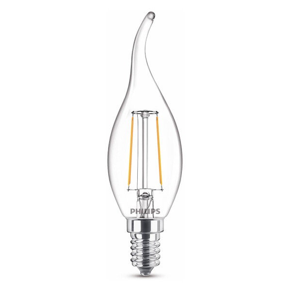 Signify Philips LED lamp E14 | Sierkaars BA35 | Filament | Helder | 2700K | 2W (25W)  LPH02443 - 1