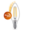 Philips LED lamp E14 | WarmGlow | Kaars B35 | Filament | 2200-2700K | Dimbaar | 2.5W (25W)