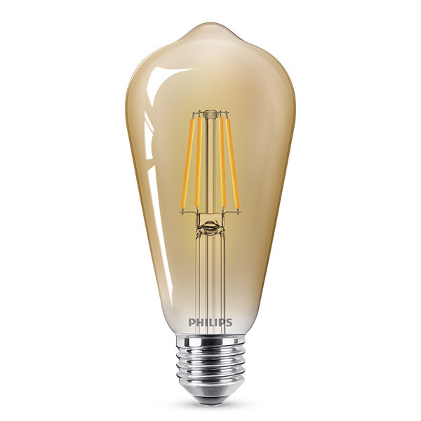 Signify Philips LED lamp E27 | Edison ST64 | Filament | Goud | 2500K | 4W (35W)  LPH01291 - 1