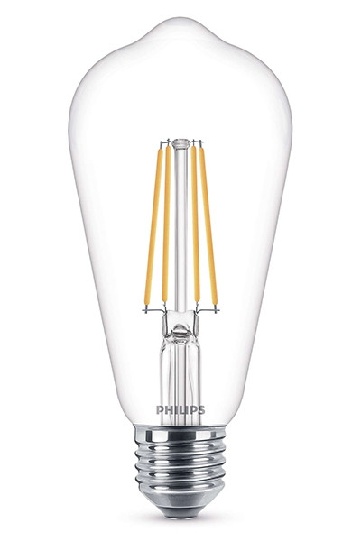 Signify Philips LED lamp E27 | Edison ST64 | Helder | 2700K | 7W (60W)  LPH00662 - 1