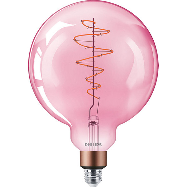 Signify Philips LED lamp E27 | Globe G200 | Filament | Roze | 1800K | Dimbaar | 4.5W (25W)  LPH02244 - 1
