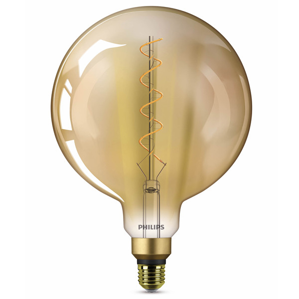 Signify Philips LED lamp E27 | Globe G200 | Vintage | Goud | 1800K | 4.5W (28W)  LPH02645 - 1
