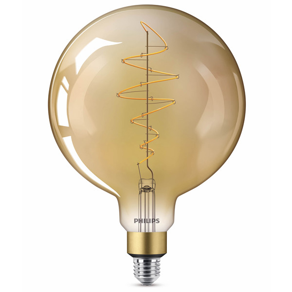 Signify Philips LED lamp E27 | Globe G200 | Vintage | Goud | 1800K | Dimbaar | 7W (40W)  LPH02651 - 
