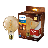 Signify Philips LED lamp E27 | Globe G95 | Filament | Goud | 2200K | Dimbaar | 5.5W (40W)  LPH03236