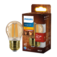 Signify Philips LED lamp E27 | Kogel P45 | Filament | Goud | 1800K | 6W (40W)  LPH03322