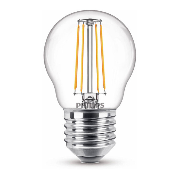 Signify Philips LED lamp E27 | Kogel P45 | Filament | Helder | 2700K | 4.3W (40W)  LPH02372 - 1