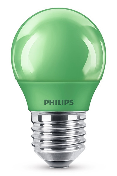 Beperken Wetland Bomen planten Philips LED lamp E27 | Kogel P45 | Groen | 3.1W (25W) Signify 123led.nl
