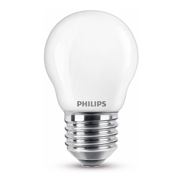Integreren Lief half acht Philips LED lamp E27 | Kogel P45 | Mat | 2700K | 6.5W (60W) Signify  123led.nl
