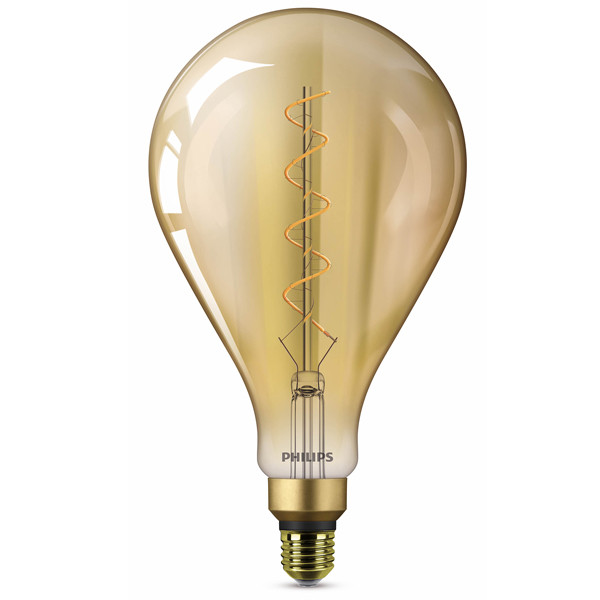 Signify Philips LED lamp E27 | Peer A160 | Vintage | Goud | 1800K | Dimbaar | 4.5W (28W)  LPH02643 - 1