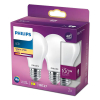 Philips LED lamp E27 | Peer A60 | Mat | 2700K | 10.5W (100W) | 2 stuks