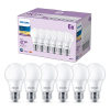 Signify Philips LED lamp E27 | Peer A60 | Mat | 2700K | 4.9W (40W) | 6 stuks  LPH03009