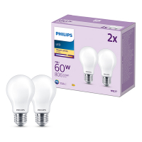 Signify Philips LED lamp E27 | Peer A60 | Mat | 2700K | 7W (60W) | 2 stuks  LPH03013