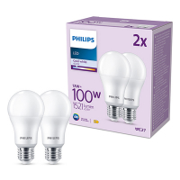 Signify Philips LED lamp E27 | Peer A60 | Mat | 4000K | 13W (100W) | 2 stuks  LPH03019