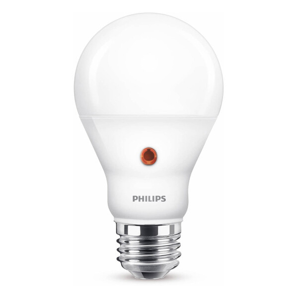 Draad account januari Philips LED lamp E27 | Peer A60 | Sensorlamp dag/nacht | Mat | 2700K | 7.5W  (60W) Signify 123led.nl
