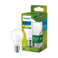 Signify Philips LED lamp E27 | Peer A60 | Ultra Efficient |  Mat | 2700K | 7.3W (100W)  LPH03276