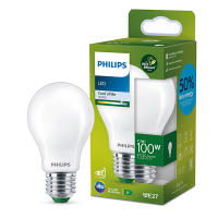 Signify Philips LED lamp E27 | Peer A60 | Ultra Efficient | Mat | 4000K | 7.3W (100W)  LPH03278
