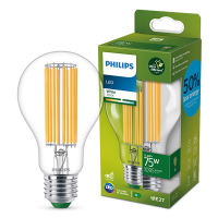 Signify Philips LED lamp E27 | Peer A67 | Ultra Efficient | Filament | 3000K | 5.2W (75W)  LPH02883