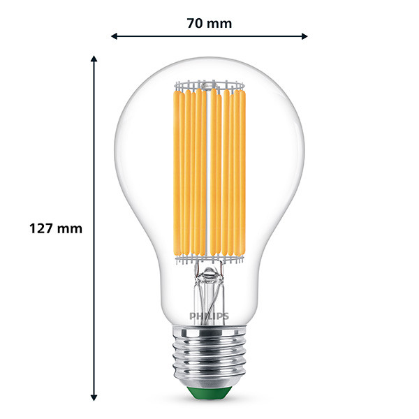 Signify Philips LED lamp E27 | Peer A67 | Ultra Efficient | Filament | 3000K | 7.3W (100W)  LPH02887 - 2