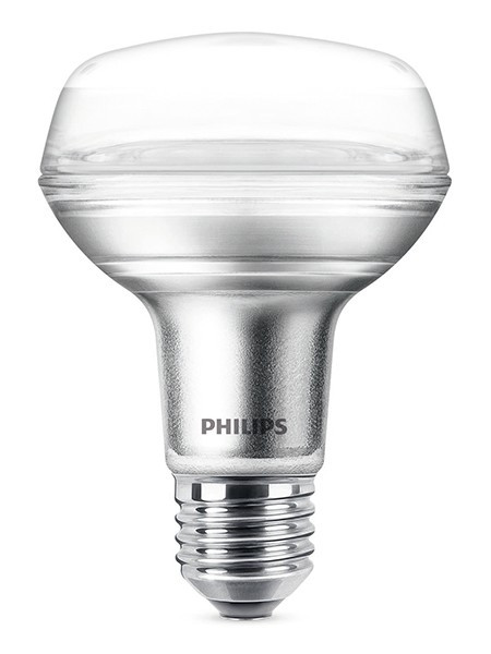 Verval Impasse manager Philips LED lamp E27 | Reflector R80 | 2700K | 8W (100W) Signify 123led.nl