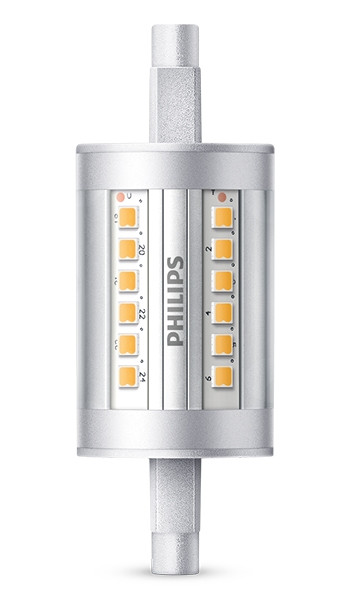 Signify Philips R7S LED lamp | Staaflamp | 78mm | 3000K | 7.5W (60W)  LPH00499 - 1