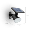 Signify Philips myGarden Solar wandlamp | Jivix | 2700K | IP44 | Zwart  LPH03531 - 3