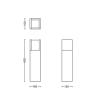 Signify Philips myGarden sokkellamp 40 cm | Arbour | 2700K | Ultra Efficient | IP44 | 3.8W | Antraciet  LPH03585 - 3