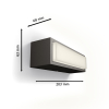 Signify Philips myGarden wandlamp | Stratosphere | 2700K | Ultra Efficient | IP44 | 3.8W | Antraciet  LPH03515 - 3