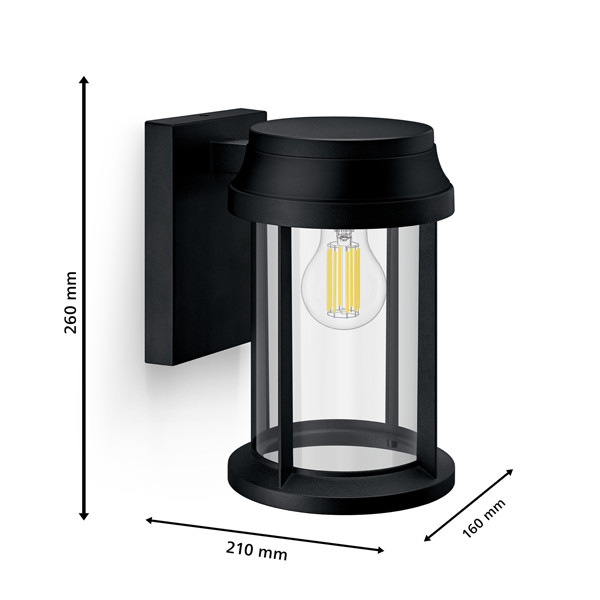 Signify Philips myGarden wandlamp E27 | Bellini | Rond | IP44 | Zwart  LPH03577 - 3