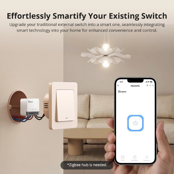 Sonoff Slimme schakelaar | 10A | Wit | Zigbee LSO00011 - 2