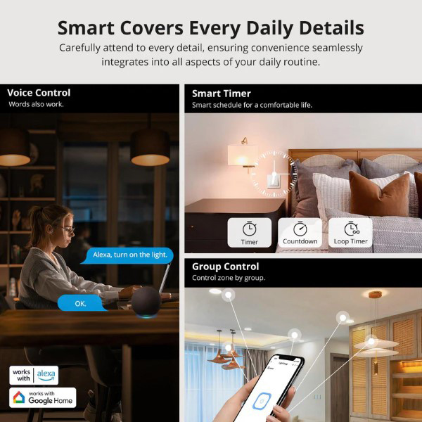Sonoff Slimme schakelaar | 10A | Wit | Zigbee LSO00011 - 4