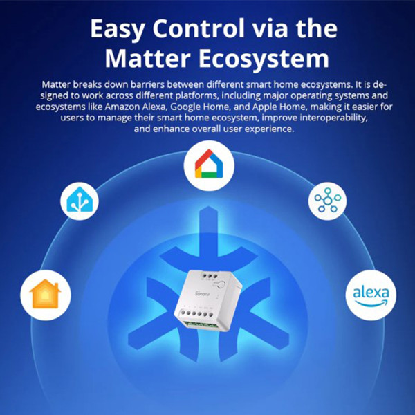Sonoff Slimme schakelaar | Droogcontact | WiFi | Matter LSO00014 - 5