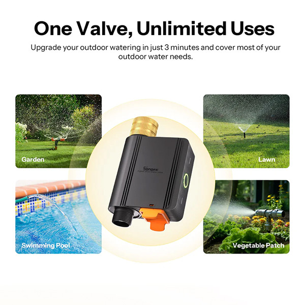 Sonoff Slimme waterregelaar | Hydro ONE | Met debietmeter | IP55 | Zigbee LSO00021 - 4