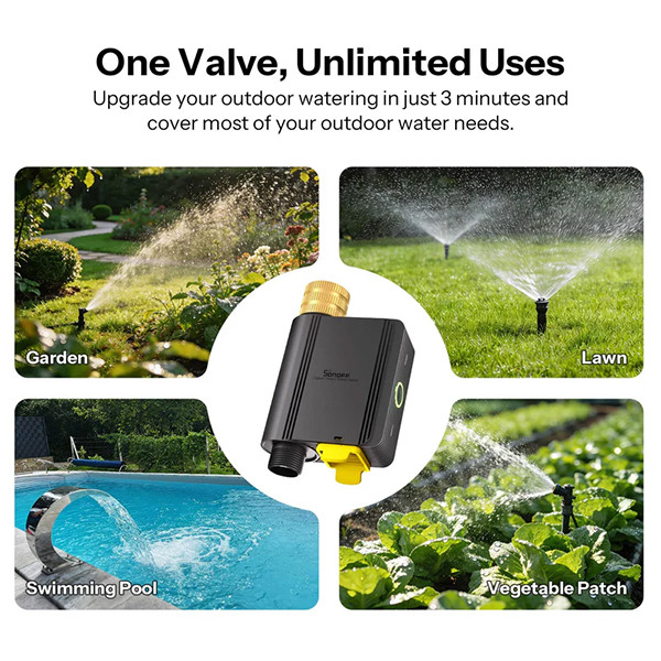 Sonoff Slimme waterregelaar | Hydro ONE Lite | Zonder debietmeter | IP55 | Zigbee LSO00024 - 4