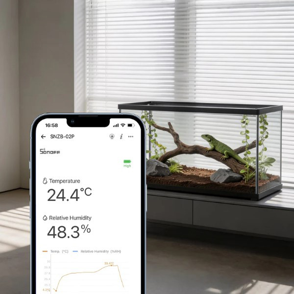 Sonoff Temperatuur- en vochtigheidssensor | Batterij | Zigbee LSO00033 - 2