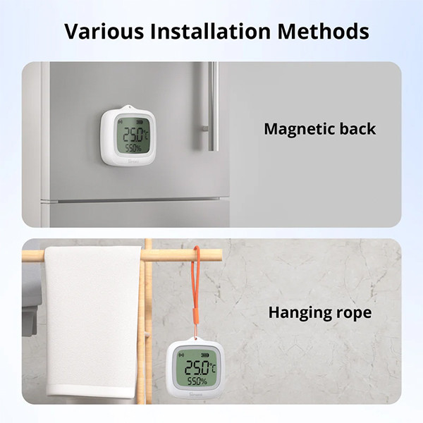 Sonoff Temperatuur- en vochtigheidssensor | IP65 | LCD | Batterij | Zigbee LSO00035 - 4